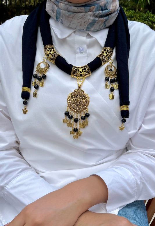 Aseel Necklace Scarf - Cotton