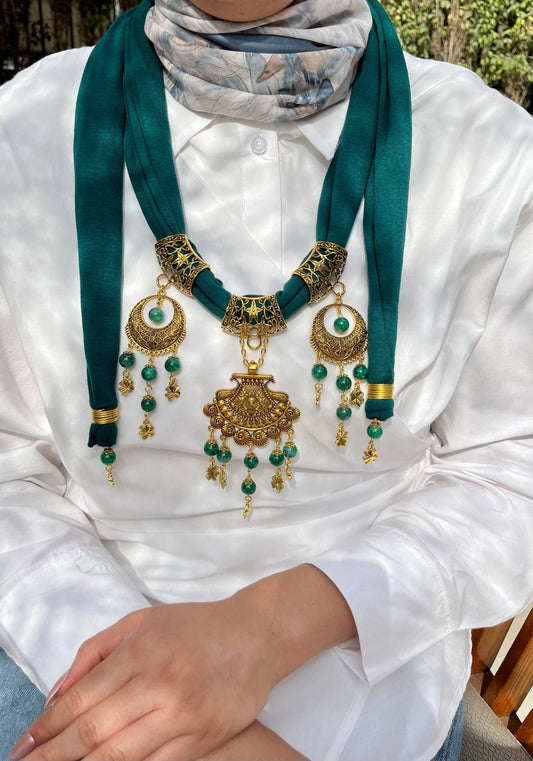 Lamya Necklace Scarf - Cotton
