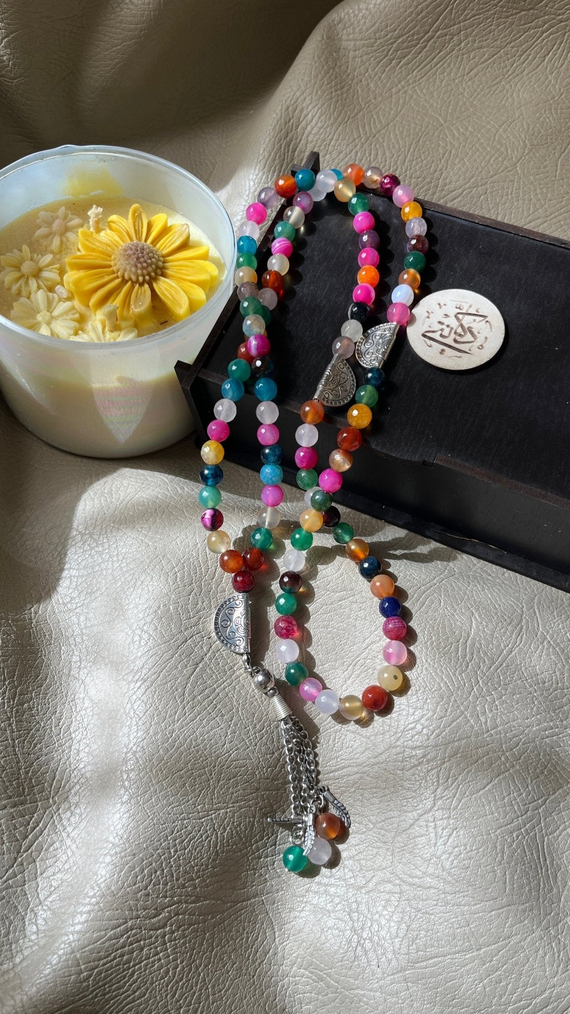 Basma Agate Rosary Set