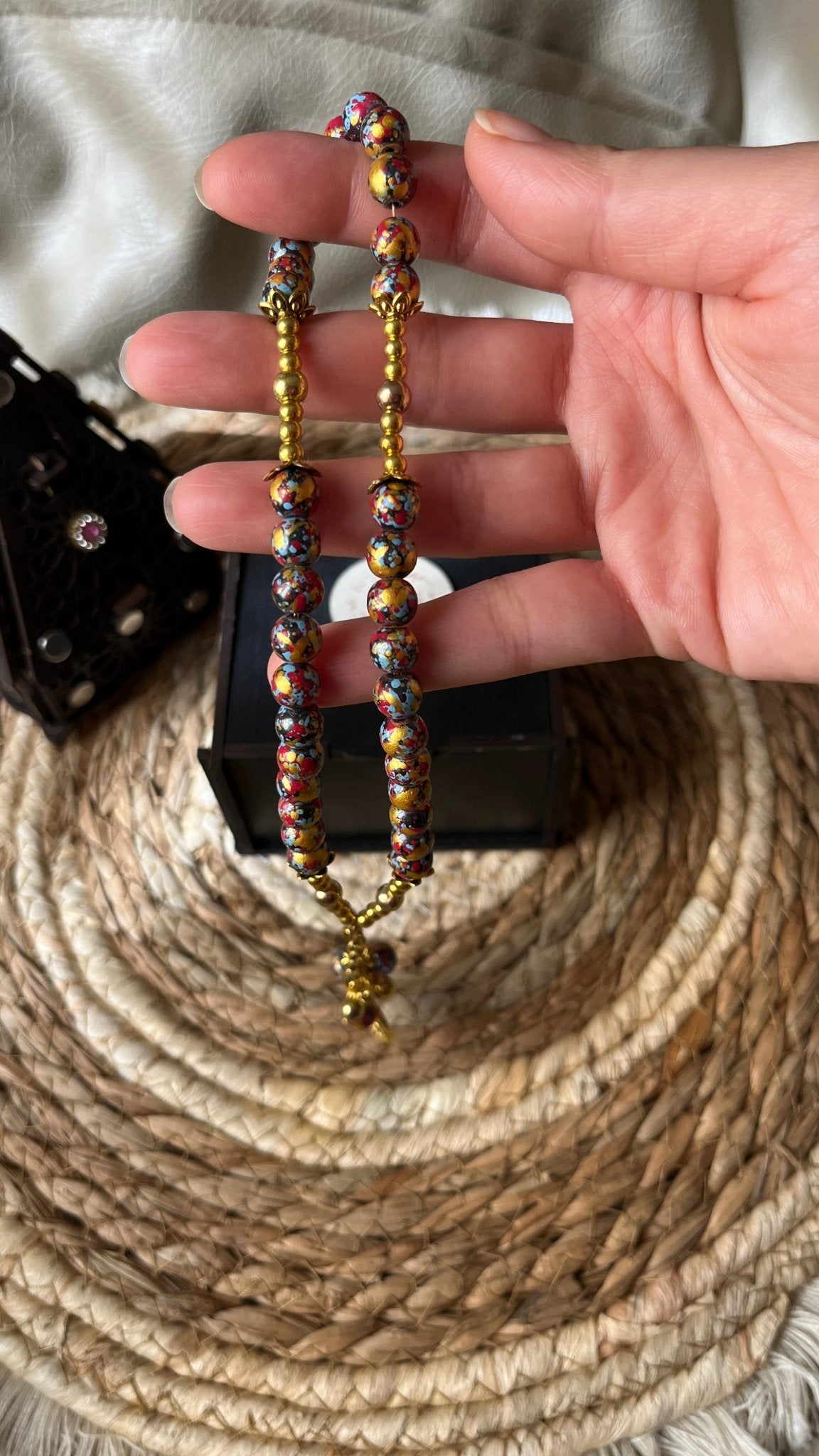 Hasnaa Rosary - Agate Stones