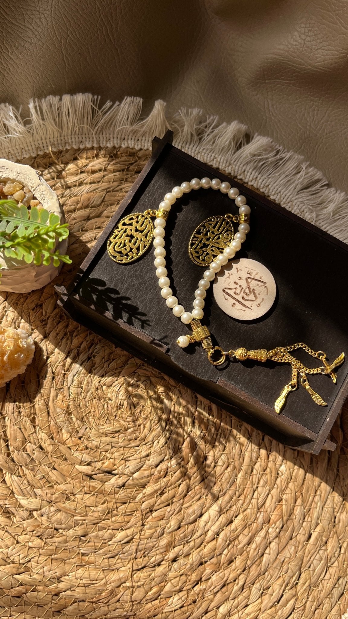 Pearl Bracelet and Rosary - Pure Copper