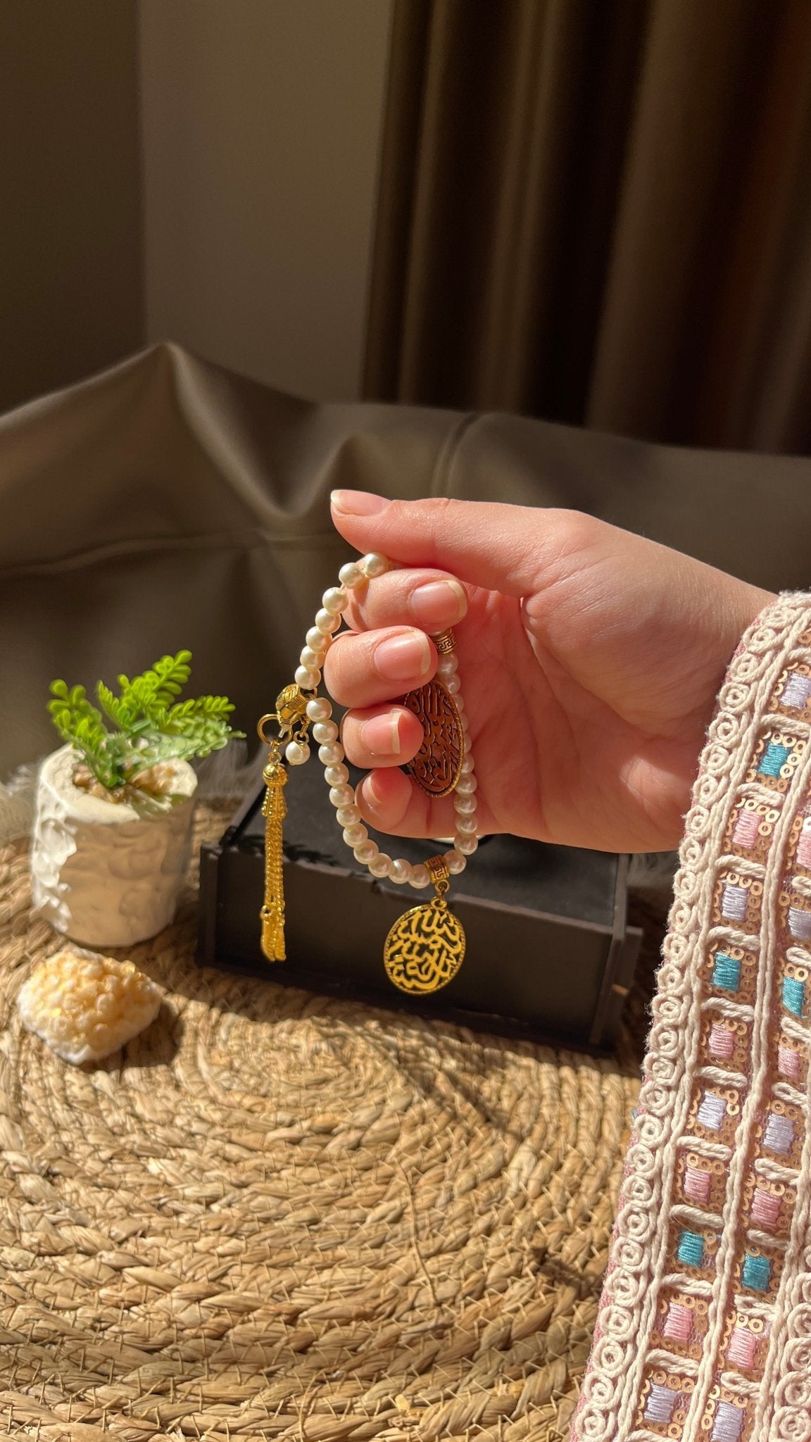 Pearl Bracelet and Rosary - Pure Copper