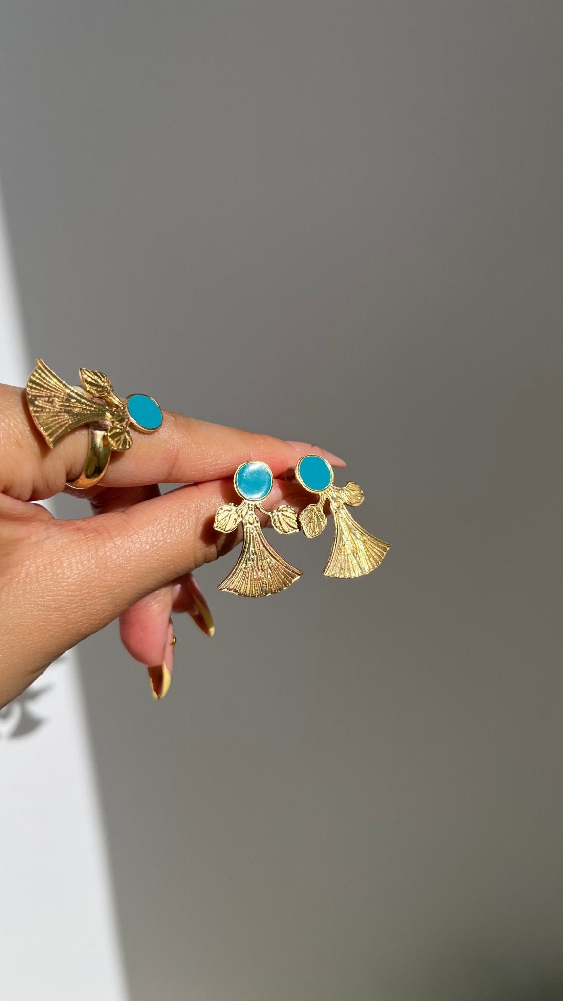 Turquoise Bloom Set - Pure Copper