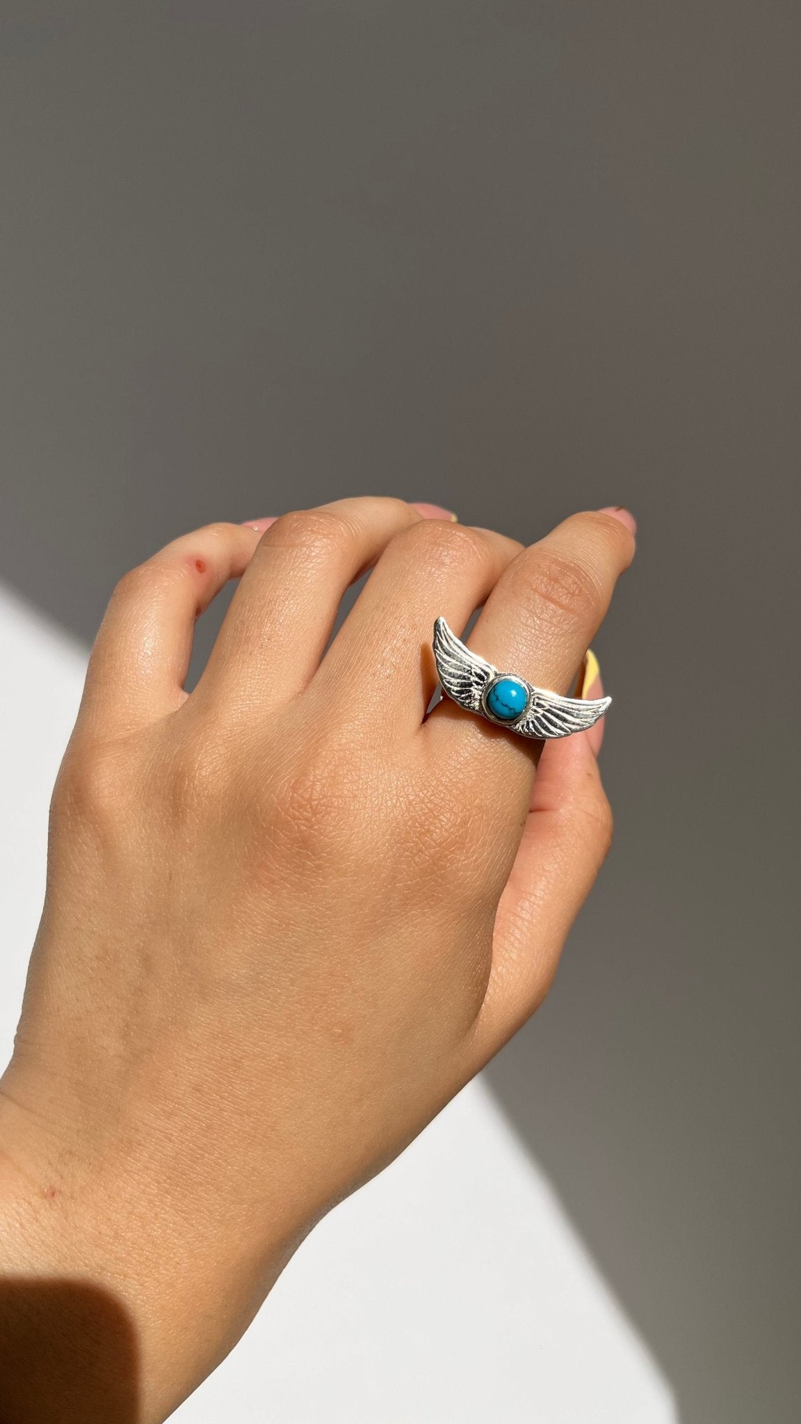 Turquoise Wings Jewelry Set – Silver Plated