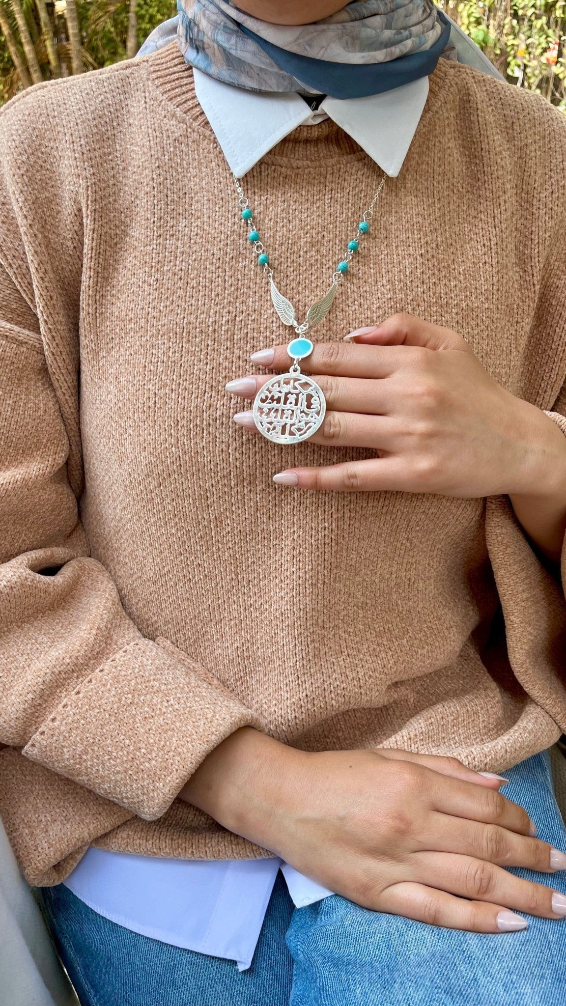 Najla Necklace - Silver Plated