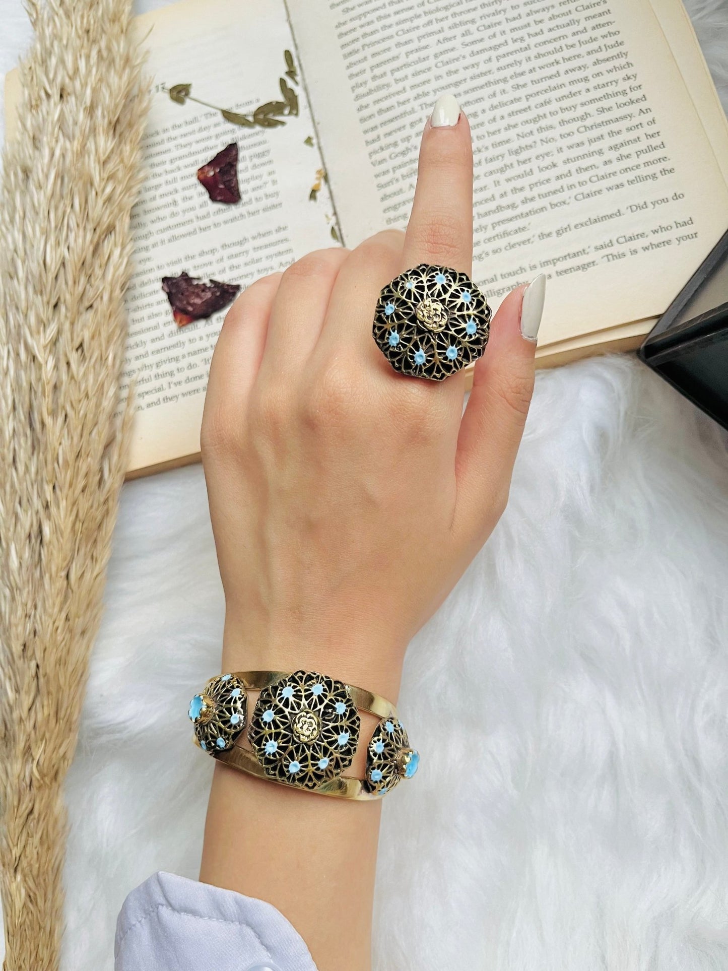 Renad Flower Set - Pure Copper