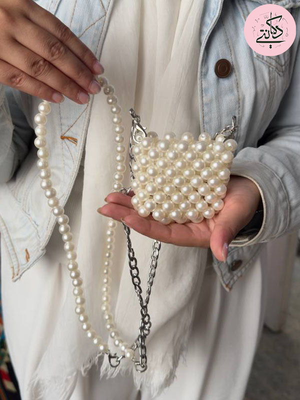 Zainab Airpods Bag - Pearl Stones