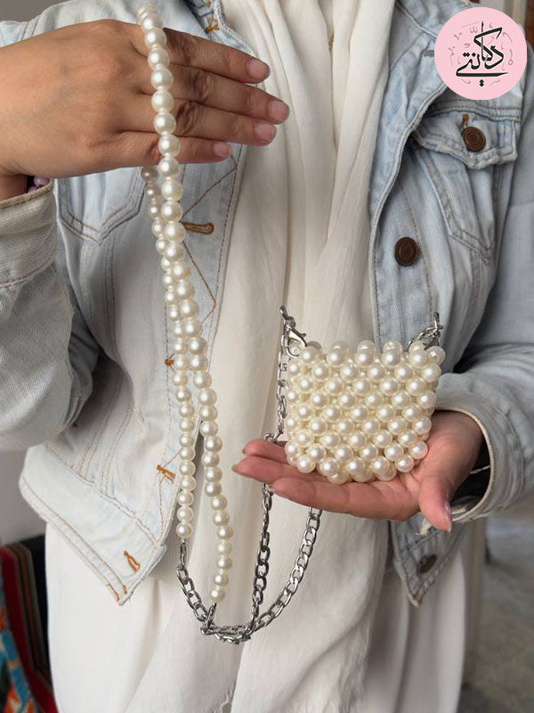 Zainab Airpods Bag - Pearl Stones