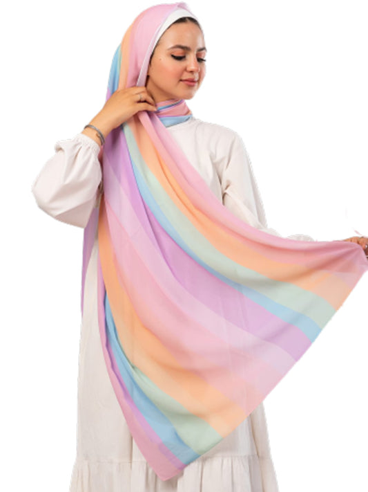 Mila Scarf - Crepe Degrade