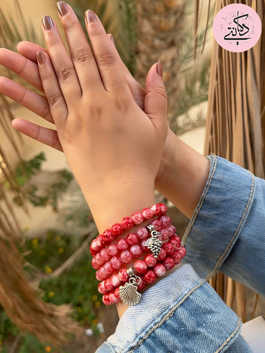 Red Bracelet Set