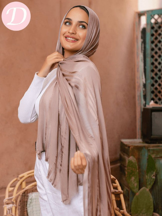 Yasmen Scarf - Gauze Kuwaiti satin