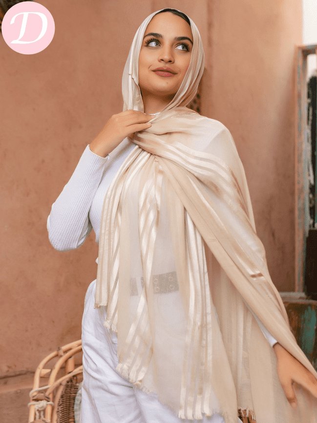 Yasmen Scarf - Gauze Kuwaiti satin