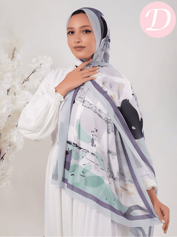 Sky High Scarf - Crepe Chiffon