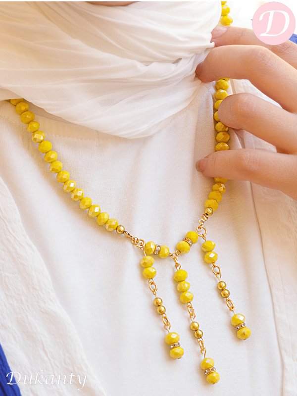 Nadia Delicate Necklace - Yellow