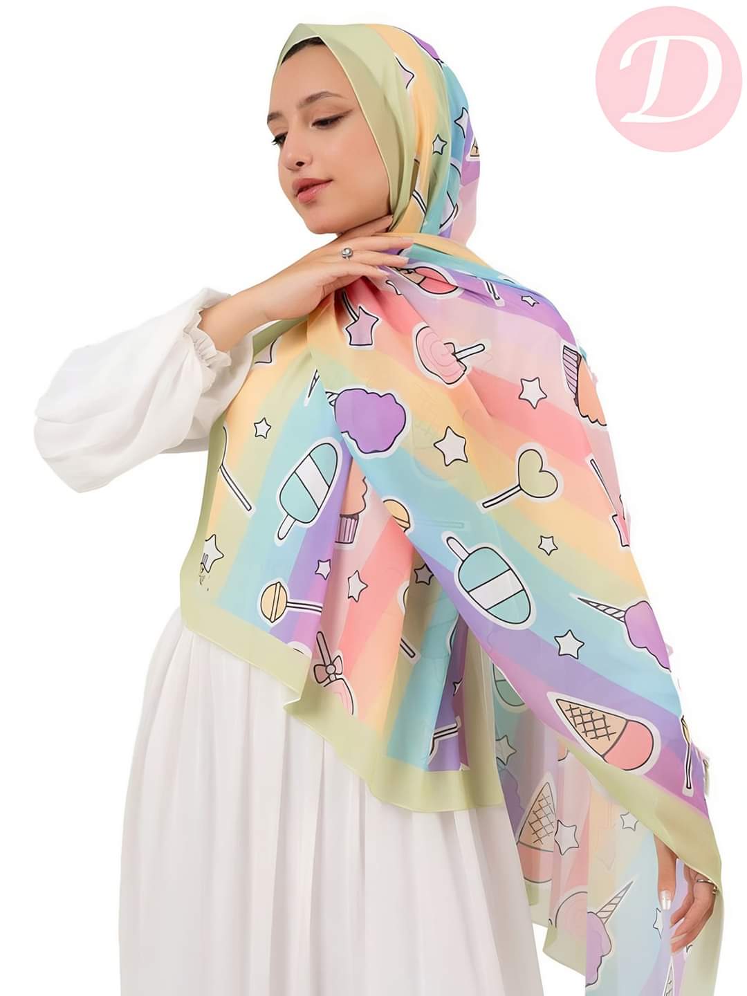 Sugary Scarf - Crepe Chiffon