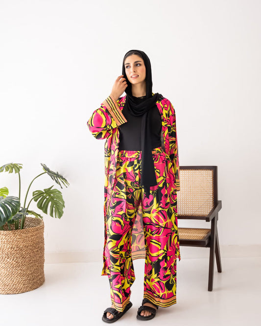 Sandy Casual Suit - Satin