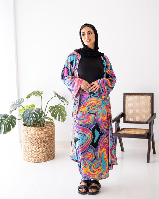 Bisan Casual Suit - Satin