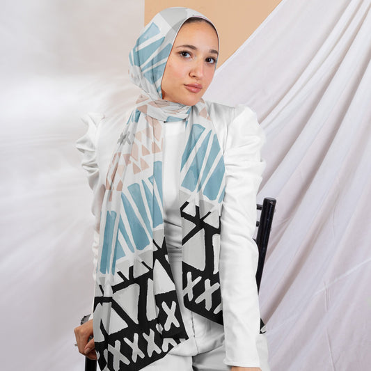 Warda Scarf - Crepe Digital