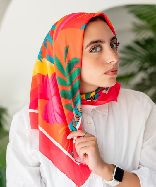 وشاح سالي - قطن وساتان