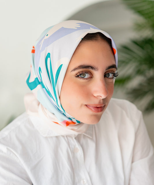وشاح سالي - قطن وساتان