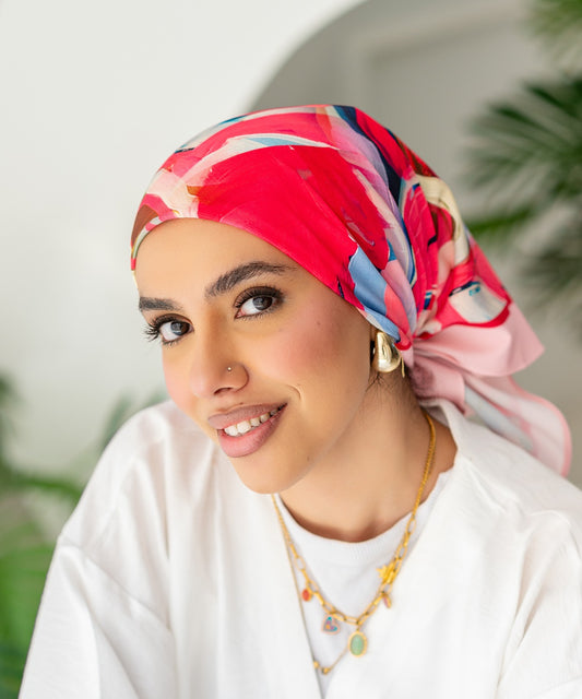 وشاح سالي - قطن وساتان