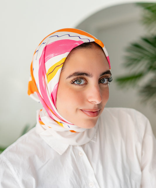 وشاح سالي - قطن وساتان