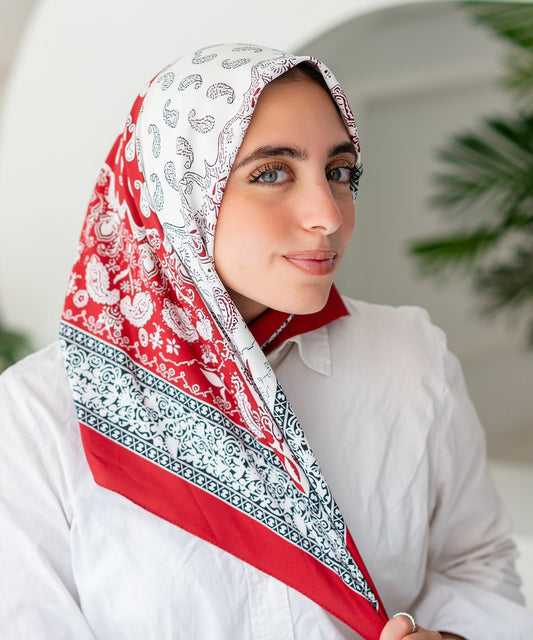 وشاح سالي - قطن وساتان