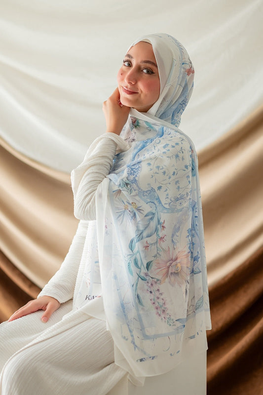 Hafsa Scarf - Crepe Digital