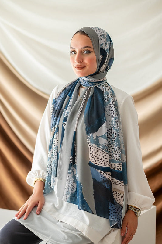 Hileen Scarf - Crepe Digital