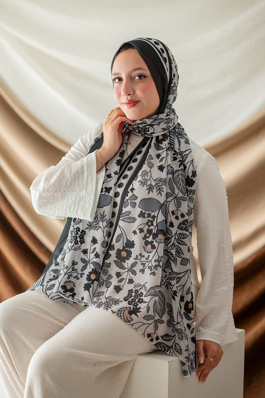 Rania Scarf - Crepe Digital