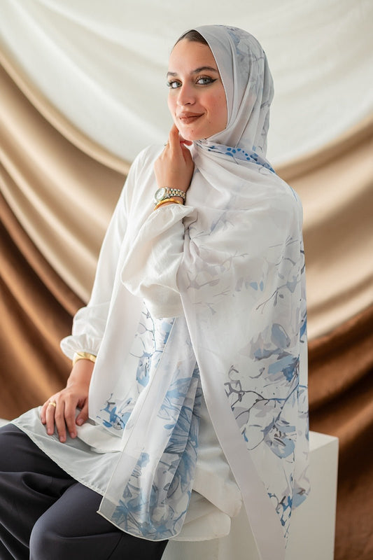 Wesam Scarf - Crepe Digital