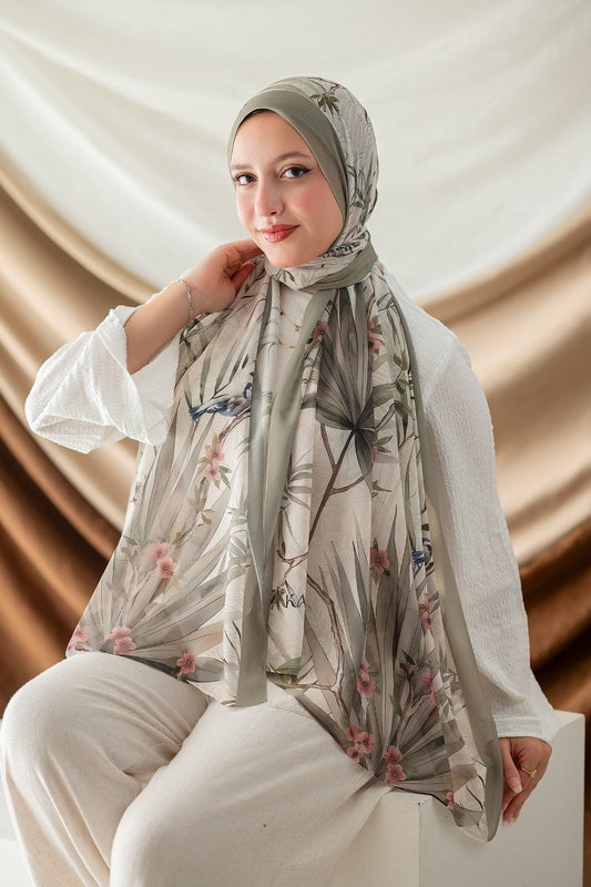 Fayza Scarf - Crepe Digital