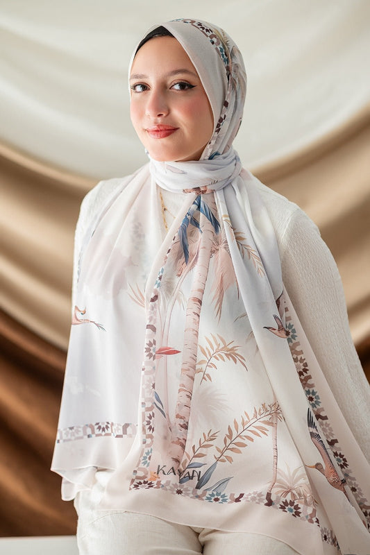 Wijoud Scarf - Crepe Digital