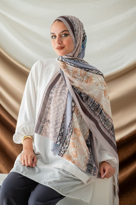 Fadia Scarf - Crepe Digital