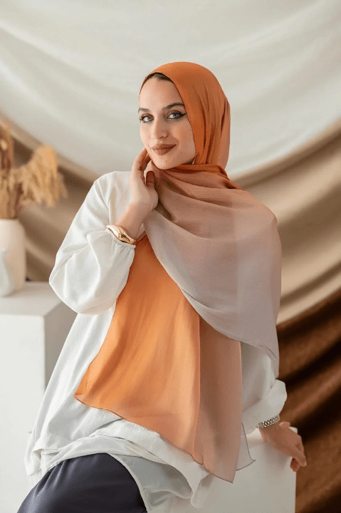 Zina Scarf - Organza Degrade
