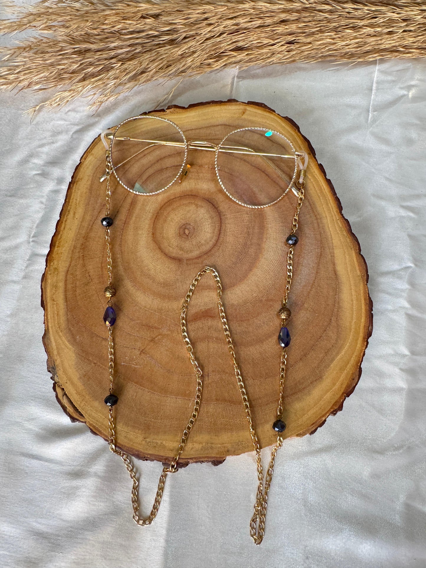 Hande Glasses Chain - Crystal
