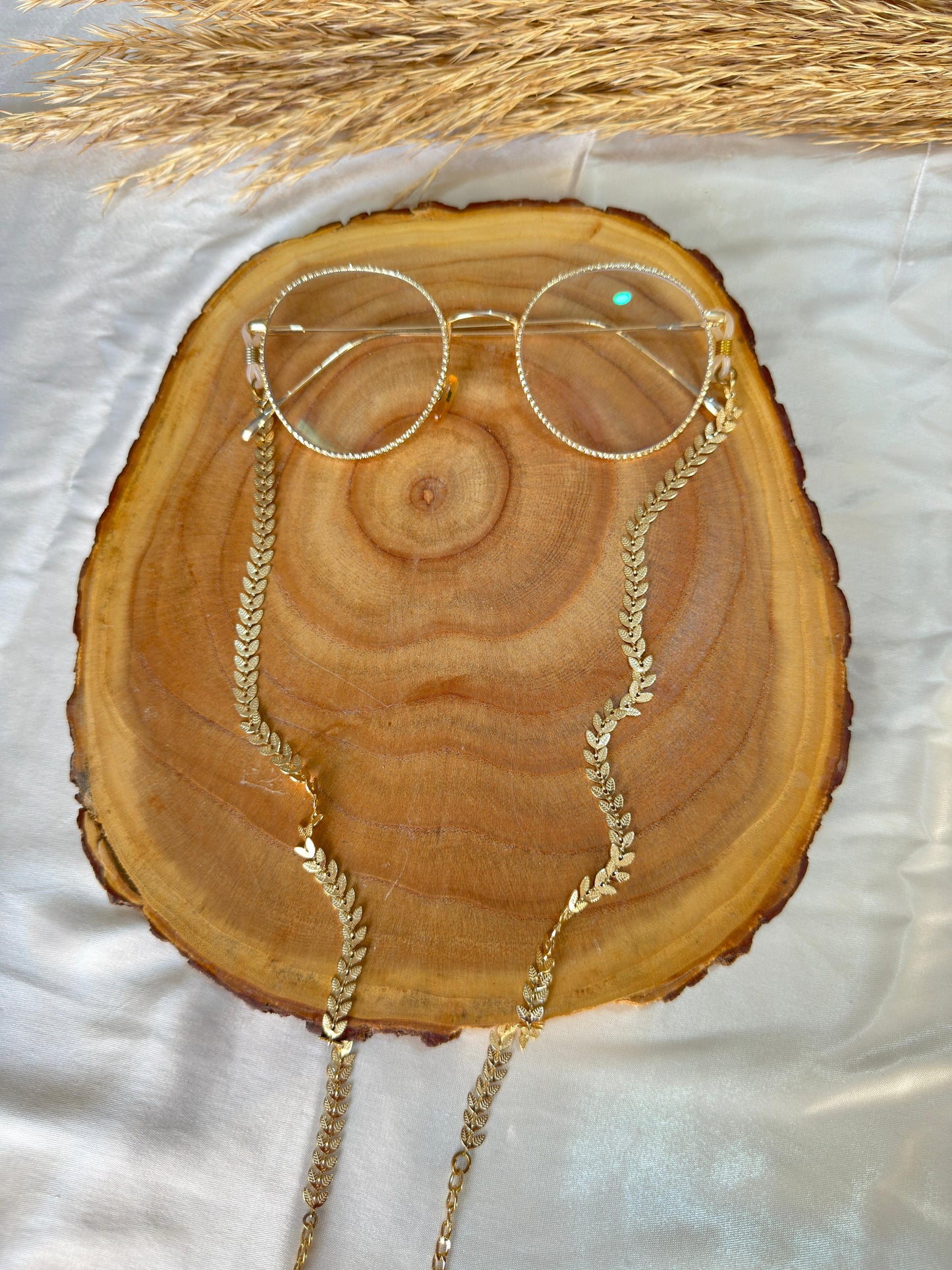Rowna Glasses Chain - Chinese gold