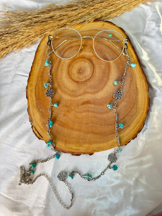 Aether Glasses Chain - Broken turquoise