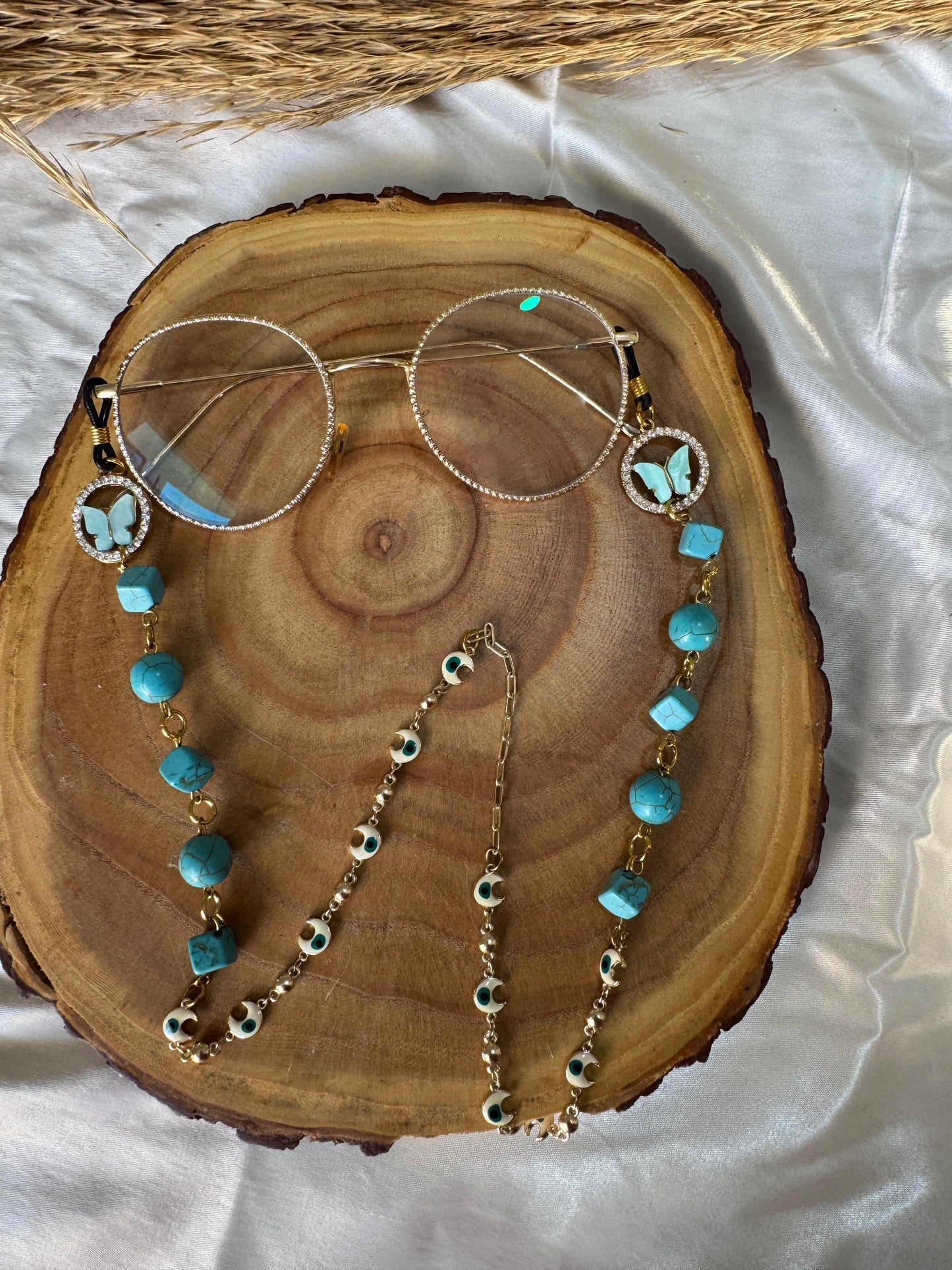 Turquoise Glasses Chain - Turquoise