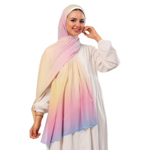 Siline Scarf - Crepe Degrade