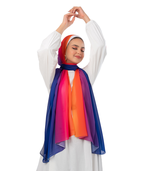 Maiar Scarf - Crepe Degrade