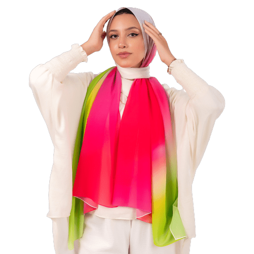 Qamar Scarf - Crepe Degrade