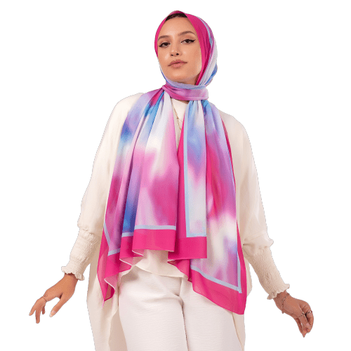 Raghad Scarf - Crepe Degrade