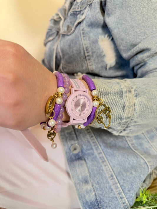 Isla Watch Set - Purple Acrylic
