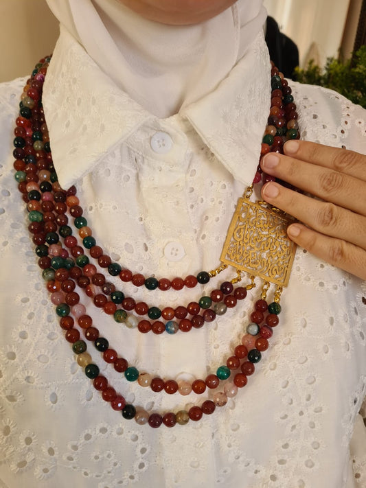 Elegant Necklace - Agate Stone