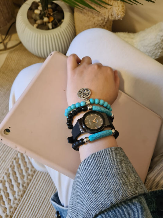 Dem Watch Set - Turquoise Acrylic