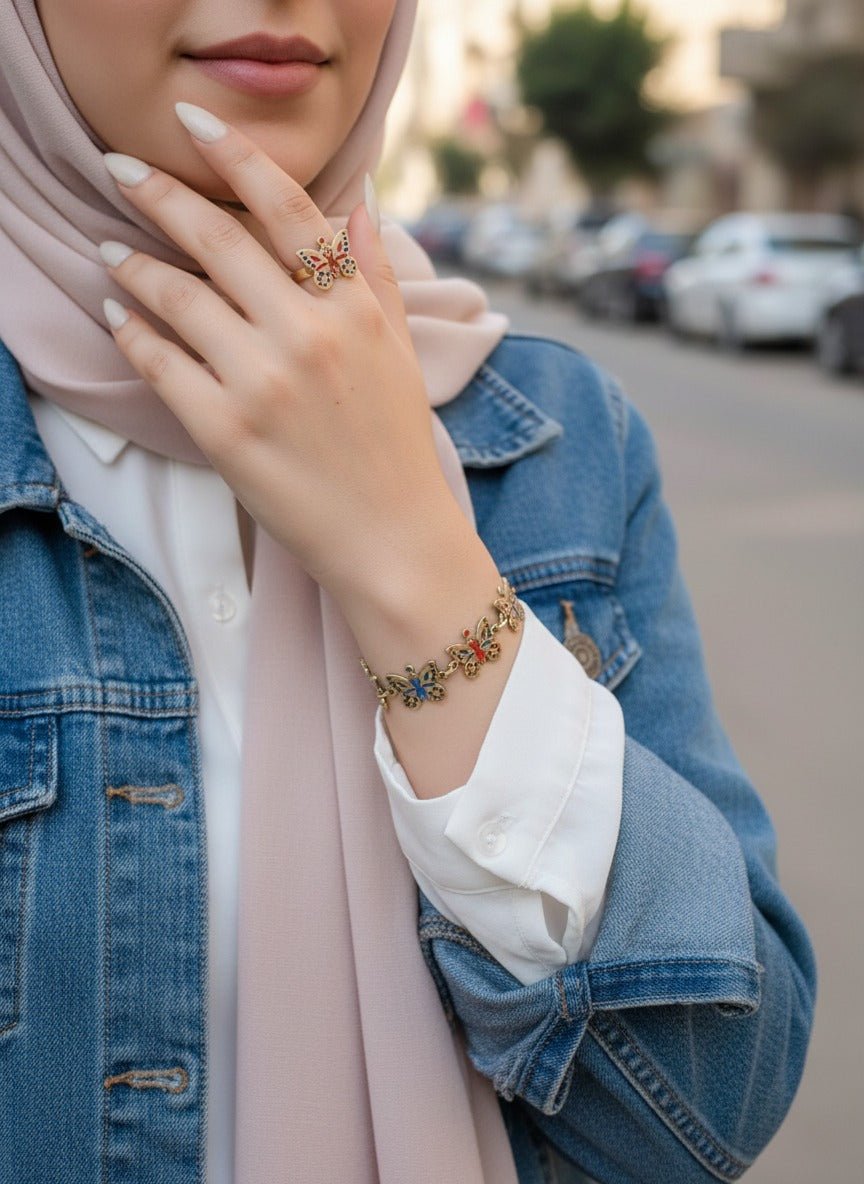 Morfa Butterfly Set – Pure Copper