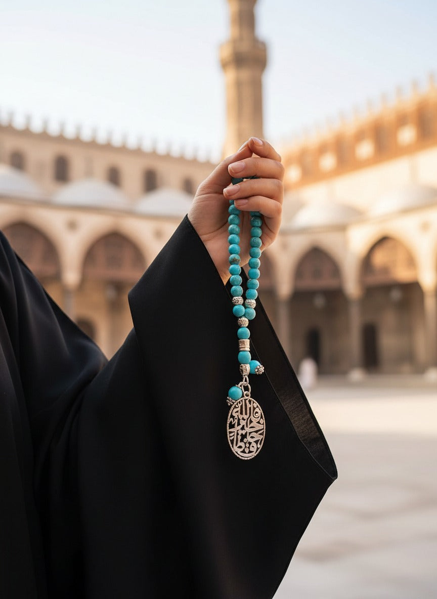 Doha Turquoise Rosary - Turquoise Stone