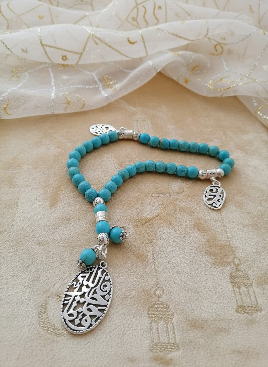 Doha Turquoise Rosary - Turquoise Stone