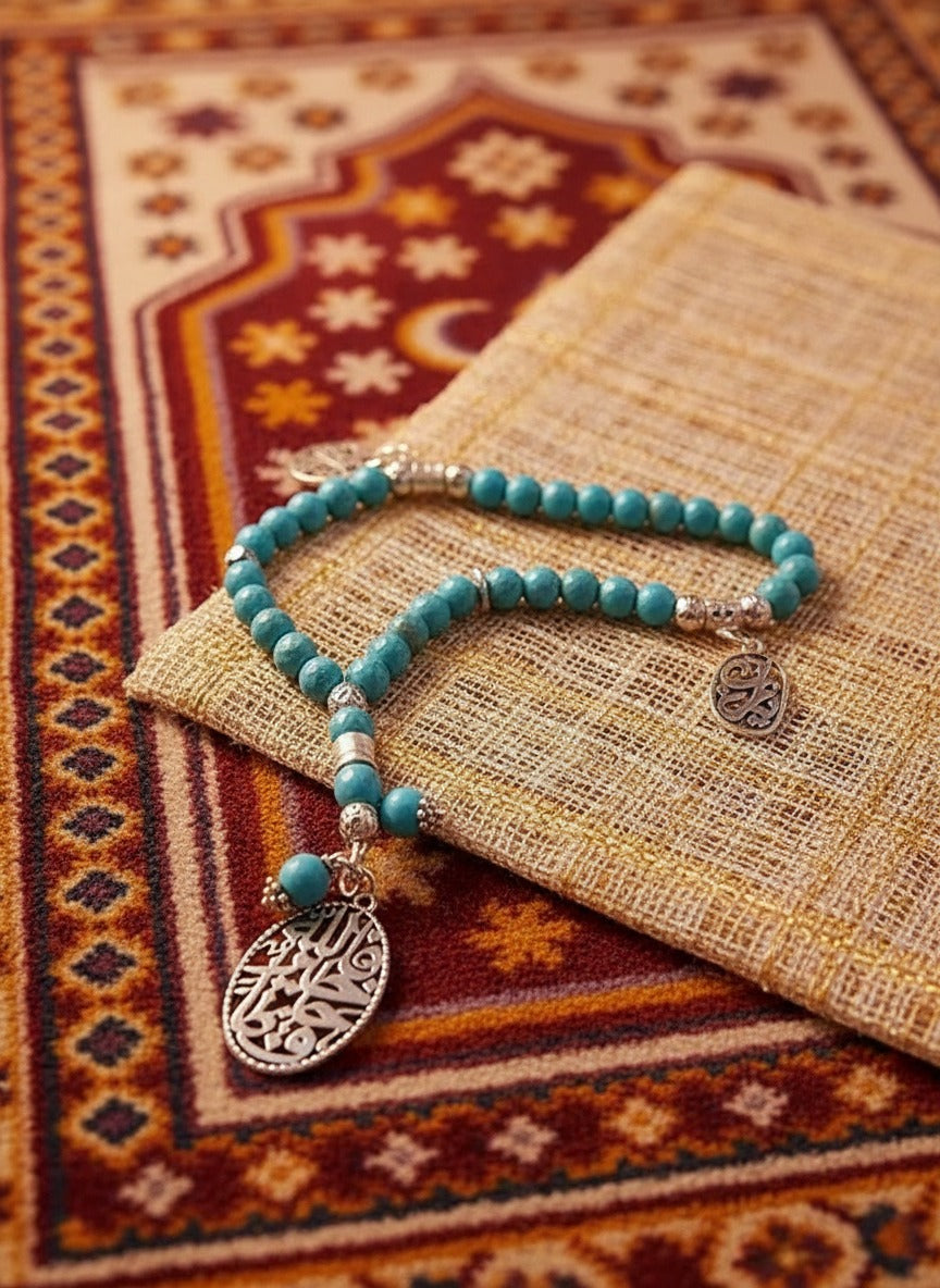Doha Turquoise Rosary - Turquoise Stone